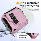 Magnetic Rugged Case for Airpods 4 (Stand + Lanyard + Clip + Cleaning Kit)