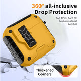 Magnetic Rugged Case for Airpods 4 (Stand + Lanyard + Clip + Cleaning Kit)