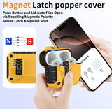 Magnetic Rugged Case for Airpods 4 (Stand + Lanyard + Clip + Cleaning Kit)
