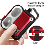 Secure Click Case Rugged Protective Cover Carabiner Clip for Apple Airpods Pro