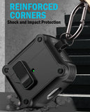 Secure Lock Rugged Case for Airpods Pro 3 (Lanyard + Clip + Cleaning Kit)