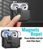 Secure Lock Rugged Case for Airpods Pro 3 (Lanyard + Clip + Cleaning Kit)