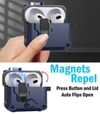 Secure Lock Rugged Case for Airpods Pro 3 (Lanyard + Clip + Cleaning Kit)