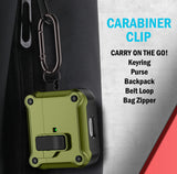 Secure Lock Rugged Case for Airpods Pro 3 (Lanyard + Clip + Cleaning Kit)