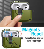 Secure Lock Rugged Case for Airpods Pro 3 (Lanyard + Clip + Cleaning Kit)