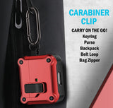 Secure Lock Rugged Case for Airpods Pro 3 (Lanyard + Clip + Cleaning Kit)