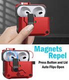 Secure Lock Rugged Case for Airpods Pro 3 (Lanyard + Clip + Cleaning Kit)