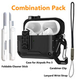 MagnaFlip Rugged Case for Airpods Pro 3 (Stand + Lanyard + Clip + Cleaning Kit)
