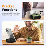 Magnetic Rugged Case for Airpods 4 (Stand + Lanyard + Clip + Cleaning Kit)