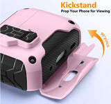 Magnetic Rugged Case for Airpods 4 (Stand + Lanyard + Clip + Cleaning Kit)