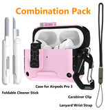MagnaFlip Rugged Case for Airpods Pro 3 (Stand + Lanyard + Clip + Cleaning Kit)