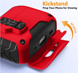 Magnetic Rugged Case for Airpods 4 (Stand + Lanyard + Clip + Cleaning Kit)