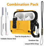 MagnaFlip Rugged Case for Airpods Pro 3 (Stand + Lanyard + Clip + Cleaning Kit)