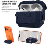 Meteorite Rugged Case w/ Stand for Airpods Pro 3 (Lanyard + Clip + Cleaning Kit)