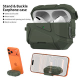 Meteorite Rugged Case w/ Stand for Airpods Pro 3 (Lanyard + Clip + Cleaning Kit)