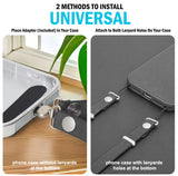 Crossbody Phone Strap Double Lanyard with Universal Adapter for Case