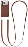 Woven Case + Wallet + Crossbody Strap Combination for iPhone 17 Pro Max