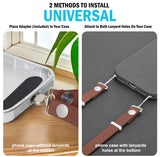 Crossbody Phone Strap Double Lanyard with Universal Adapter for Case