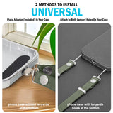 Crossbody Phone Strap Double Lanyard with Universal Adapter for Case