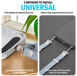 Crossbody Phone Strap Double Lanyard with Universal Adapter for Case