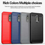 Matte Carbon Fiber Flex Gel Skin Case Cover for LG Journey LTE, Tribute Royal