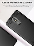 Matte Carbon Fiber Flex Gel Skin Case Cover for LG Journey LTE, Tribute Royal