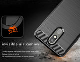 Matte Carbon Fiber Flex Gel Skin Case Cover for LG Journey LTE, Tribute Royal