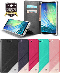 WALLET CREDIT CARD SLOT CASE + WRIST STRAP FOR ZTE BLADE X MAX, BLADE MAX 3