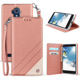 WALLET CREDIT CARD SLOT CASE + WRIST STRAP FOR ZTE BLADE X MAX, BLADE MAX 3