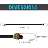 10x Bungee Cord Strap with Fence Hooks for Gamechanger Phone Mount Stability