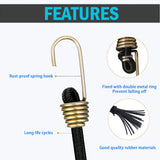 10x Bungee Cord Strap with Fence Hooks for Gamechanger Phone Mount Stability