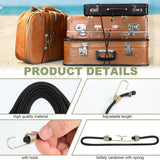 10x Bungee Cord Strap with Fence Hooks for Gamechanger Phone Mount Stability