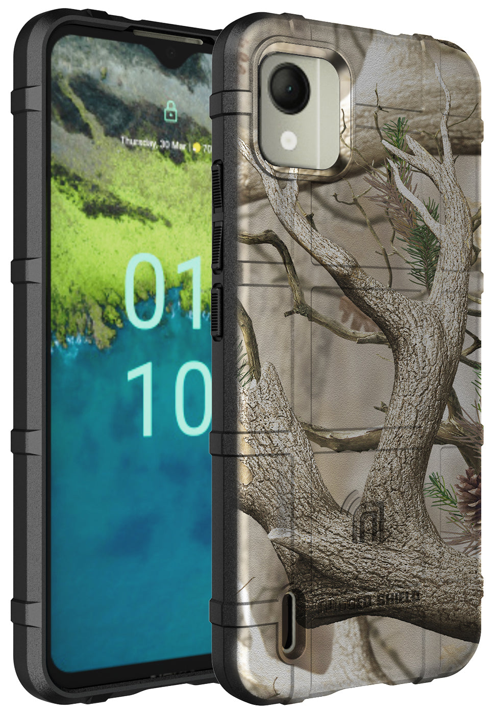 Special Ops Tactical Rugged Shield Case Grip Cover for Nokia C110 Phone Black