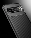 Carbon Fiber Flex TPU Gel Skin Case Slim Cover for Samsung Galaxy S10 5G SM-G977