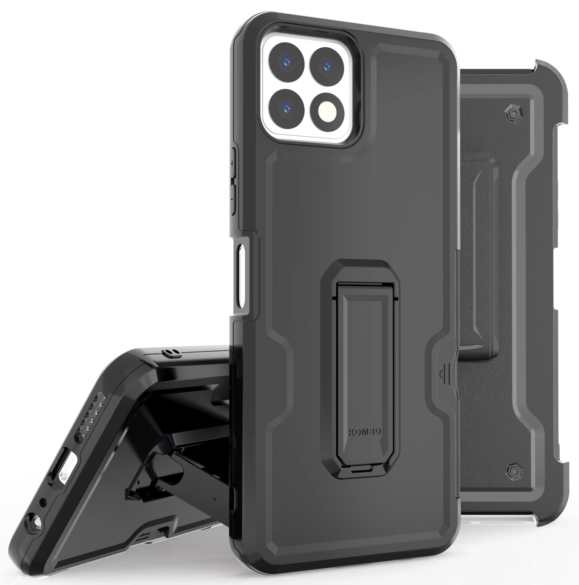 Case with Clip for Celero 5G+ Phone, Rugged Hybrid Cover with Stand and Credit Card Slot + Belt Hip Holster Combo for Boost Mobile Celero 5G Plus 6.9 Case with Clip for Celero 5G+ Phone, Rugged Hybrid Cover with Stand and Credit Card Slot + Belt Hip Holster Combo for Boost Mobile Celero 5G Plus 6.9