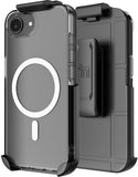 Case & Belt Clip Holster for iPhone 17e 16e (Compatible with Magsafe) - Clear