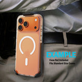 Black Ratchet Belt Clip Holster for iPhone 17 Pro (made to fit most cases)