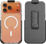 Case & Belt Clip Holster for iPhone 17 Pro Max (Compatible with Magsafe) - Clear