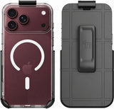 Case & Belt Clip Holster for iPhone 18 Pro (Compatible with Magsafe) - Clear