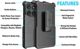 Case & Belt Clip Holster for Motorola Edge 2025 Phone (Compatible with Magsafe)