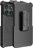 Case & Belt Clip Holster for Motorola Edge 2025 Phone (Compatible with Magsafe)