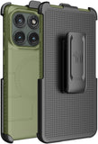 Case & Belt Clip Holster for Motorola Edge 2025 Phone (Compatible with Magsafe)