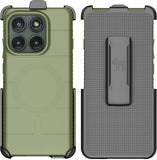 Case & Belt Clip Holster for Motorola Edge 2025 Phone (Compatible with Magsafe)