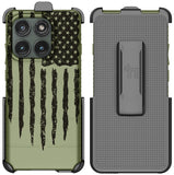 Case & Belt Clip Holster for Motorola Edge 2025 Phone (Compatible with Magsafe)