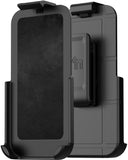 Black Belt Clip Holster for iPhone 17e / 16e (made to fit slim/standard cases)