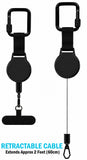 Anti-Theft Phone Reel - Clip with Retractable Cable - Universal Holder for Phone