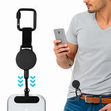 Anti-Theft Phone Reel - Clip with Retractable Cable - Universal Holder for Phone