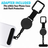 Anti-Theft Phone Reel - Clip with Retractable Cable - Universal Holder for Phone