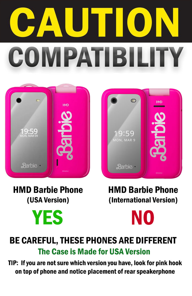 Clear Case Hard Shell Screen Cover for HMD Barbie Phone (USA VERSION) – Nakedcellphone Clear Case Hard Shell Screen Cover for HMD Barbie Phone (USA VERSION) – Nakedcellphone