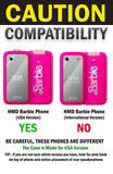 Clear Case Hard Shell Screen Cover for HMD Barbie Phone (USA VERSION) TA-1420